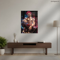 Akaza Upper Rank Metal Poster | Aesthetic Pop Art Wall Decor & Painting
