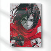 Aria Crimsonstrike Metal Poster | Aesthetic Pop Art Wall Decor & Painting