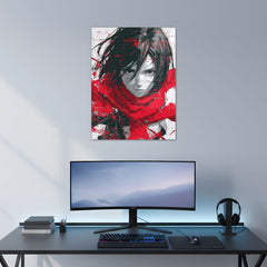 Aria Crimsonstrike Metal Poster | Aesthetic Pop Art Wall Decor & Painting