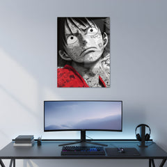 Comic Collage Luffy Metal Poster | Aesthetic Pop Art Wall Decor & Painting