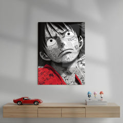Comic Collage Luffy Metal Poster | Aesthetic Pop Art Wall Decor & Painting