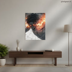 Eren The Attack Titan Metal Poster | Aesthetic Pop Art Wall Decor & Painting