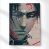 Eren Yeager Final Resolve Metal Poster | Aesthetic Pop Art Wall Decor & Painting