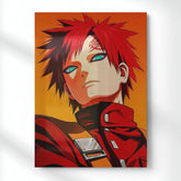 Gaara: Sand's Embrace Metal Poster | Aesthetic Pop Art Wall Decor & Painting