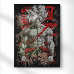 Goku: Ascended Saiyan Metal Poster | Aesthetic Pop Art Wall Decor & Painting