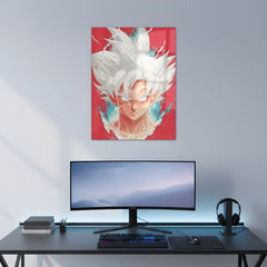 Goku: Silver Surpassing Metal Poster | Aesthetic Pop Art Wall Decor & Painting