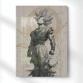 Goku Ultimate Form Metal Poster | Aesthetic Pop Art Wall Decor & Painting