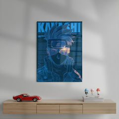 Holographic Kakashi Hatake Metal Poster | Aesthetic Pop Art Wall Decor & Painting