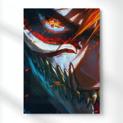 Ichigo Dark Transformation Metal Poster | Aesthetic Pop Art Wall Decor & Painting
