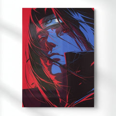 Itachi Akatsuki Look Metal Poster | Aesthetic Pop Art Wall Decor & Painting