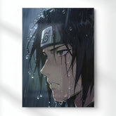 Itachi Sad Moment Metal Poster | Aesthetic Pop Art Wall Decor & Painting