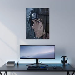 Itachi Sad Moment Metal Poster | Aesthetic Pop Art Wall Decor & Painting