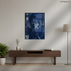 Itachi: The Silent Genius Metal Poster | Aesthetic Pop Art Wall Decor & Painting