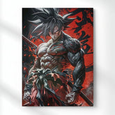 Kakarot: The Iron Blade Metal Poster | Aesthetic Pop Art Wall Decor & Painting