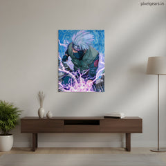 Kakashi Sixth Hokage's Power Metal Poster | Aesthetic Pop Art Wall Decor & Painting