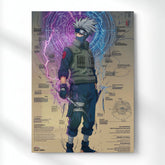 Kakashi The Lightning Blade Metal Poster | Aesthetic Pop Art Wall Decor & Painting
