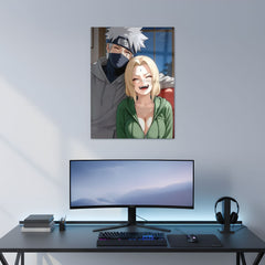 Kakashi x Tsunade Moment Metal Poster | Aesthetic Pop Art Wall Decor & Painting