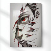 Kaneki Ghoul Eye Metal Poster | Aesthetic Pop Art Wall Decor & Painting