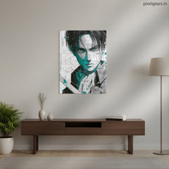 Levi Ackerman Art Metal Poster | Aesthetic Pop Art Wall Decor & Painting