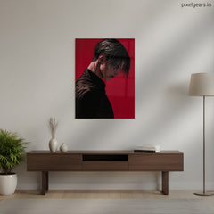 Levi Dark Mode Metal Poster | Aesthetic Pop Art Wall Decor & Painting