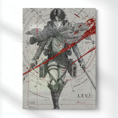 Levi Humanity's Strongest Metal Poster | Aesthetic Pop Art Wall Decor & Painting