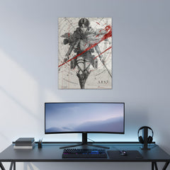 Levi Humanity's Strongest Metal Poster | Aesthetic Pop Art Wall Decor & Painting