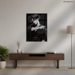 Levi: The Clean Sweep Metal Poster | Aesthetic Pop Art Wall Decor & Painting