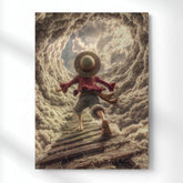Luffy Sky Path Metal Poster | Aesthetic Pop Art Wall Decor & Painting