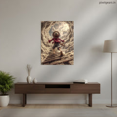 Luffy Sky Path Metal Poster | Aesthetic Pop Art Wall Decor & Painting