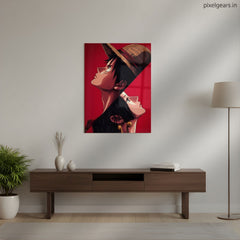 Luffy x Hancock Duo Metal Poster | Aesthetic Pop Art Wall Decor & Painting