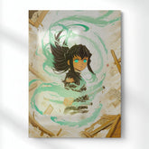Muichiro: Haze of Battle Metal Poster | Aesthetic Pop Art Wall Decor & Painting