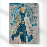 Naruto The Hokage's Stride Metal Poster | Aesthetic Pop Art Wall Decor & Painting