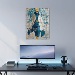 Naruto The Hokage's Stride Metal Poster | Aesthetic Pop Art Wall Decor & Painting