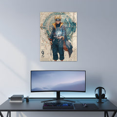 Naruto The Rasengan Scroll Metal Poster | Aesthetic Pop Art Wall Decor & Painting