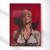 Power: Blood Fiend's Grin Metal Poster | Aesthetic Pop Art Wall Decor & Painting