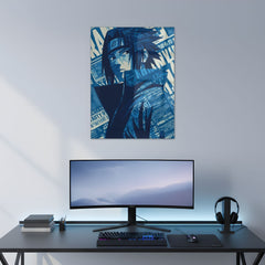 Sasuke Uchiha – The Lone Avenger Metal Poster | Aesthetic Pop Art Wall Decor & Painting