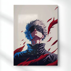 Satoru Gojo : Limitless Metal Poster | Aesthetic Pop Art Wall Decor & Painting