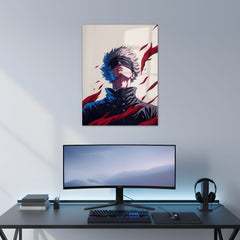 Satoru Gojo : Limitless Metal Poster | Aesthetic Pop Art Wall Decor & Painting