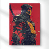Scorpion Battle Stance Metal Poster | Aesthetic Pop Art Wall Decor & Painting