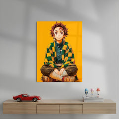 Tanjiro Kamado Aesthetic Metal Poster | Aesthetic Pop Art Wall Decor & Painting
