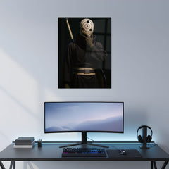 Tobi Spiral Mask Metal Poster | Aesthetic Pop Art Wall Decor & Painting