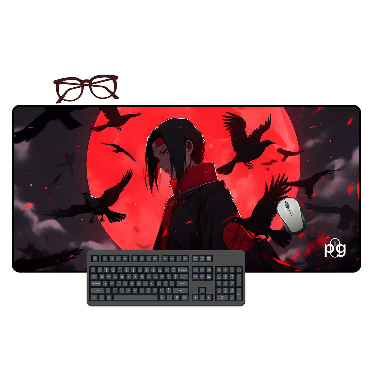 Naruto Itachi Uchiha Crows - XXL and XXXXL Mouse Pad - ToonStream