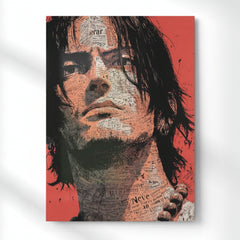Ace Flame Portrait Metal Poster | Aesthetic Pop Art Wall Decor & Painting