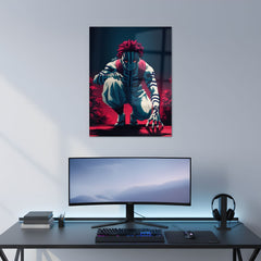 Akaza: Eternal Power Metal Poster | Aesthetic Pop Art Wall Decor & Painting
