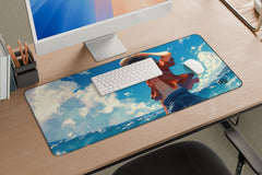 Anime Luffy In The Beach One Piece - XXL and XXXXL Mouse Pad - ToonStream