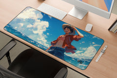 Anime Luffy In The Beach One Piece - XXL and XXXXL Mouse Pad - ToonStream