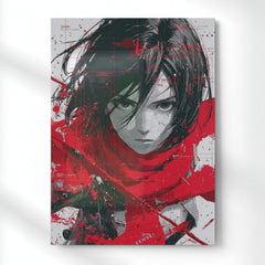 Aria Crimsonstrike Metal Poster | Aesthetic Pop Art Wall Decor & Painting