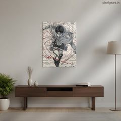 Captain Levi – Precision, Rage, and Resolve Metal Poster | Aesthetic Pop Art Wall Decor & Painting