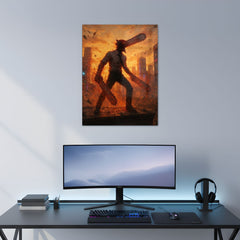 Chainsaw Man Devil Form Metal Poster | Aesthetic Pop Art Wall Decor & Painting