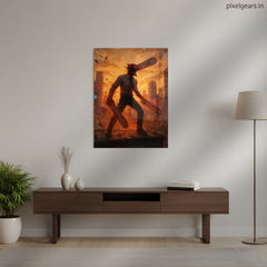 Chainsaw Man Devil Form Metal Poster | Aesthetic Pop Art Wall Decor & Painting